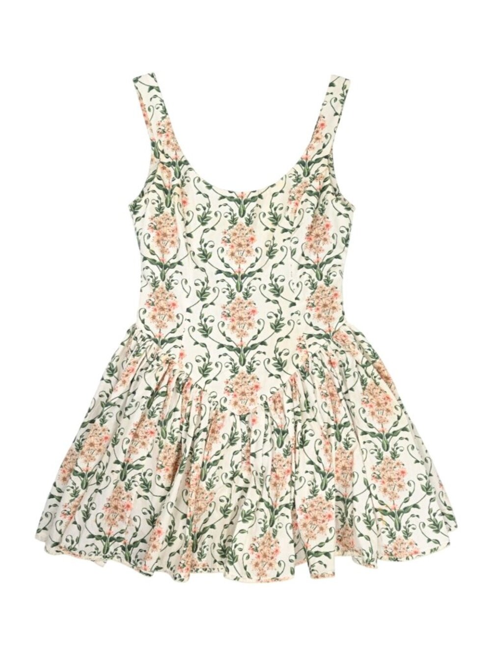 AGUA by Agua Bendita Pluma Floral Corset Dress in White